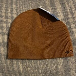 Columbia Tan Knit Beanie
